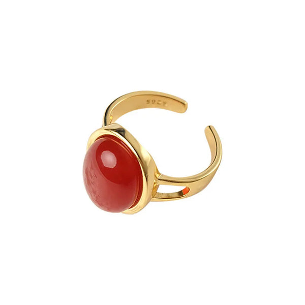 Foxanry Vintage Ruby Elegance Ring