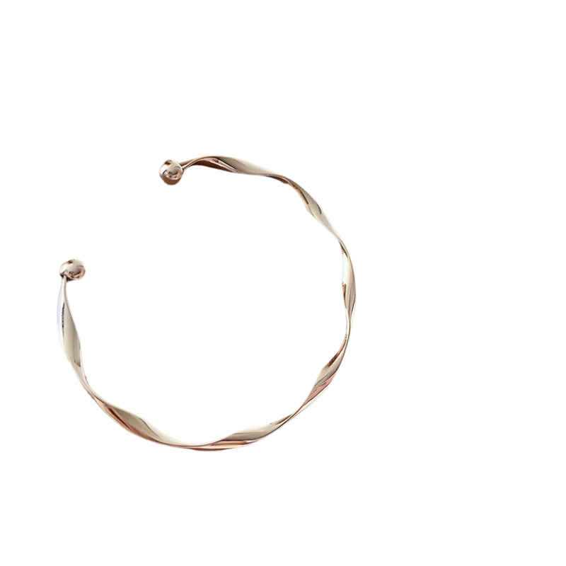 Twist of Elegance Mobius Cuff Bracelet