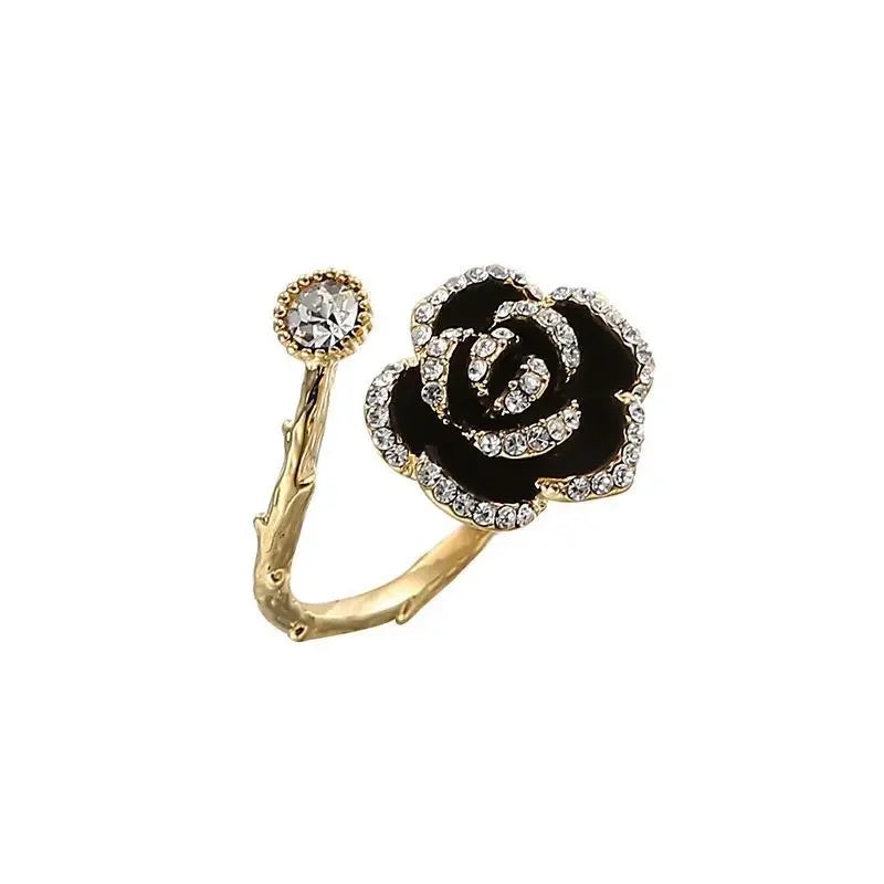 Midnight Rose Zircon Ring