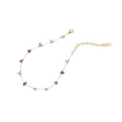 Iris Glow Amethyst Anklet